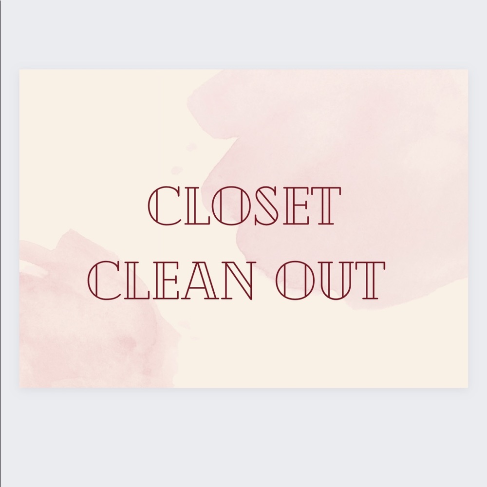 Huge Closet Cleanse! Selling my entire closet for a new lewkkk! Happy to sell!